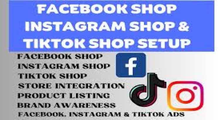 I will set up facebook shop, tiktok, instagram shop, fix meta pixel, shopify and etsy