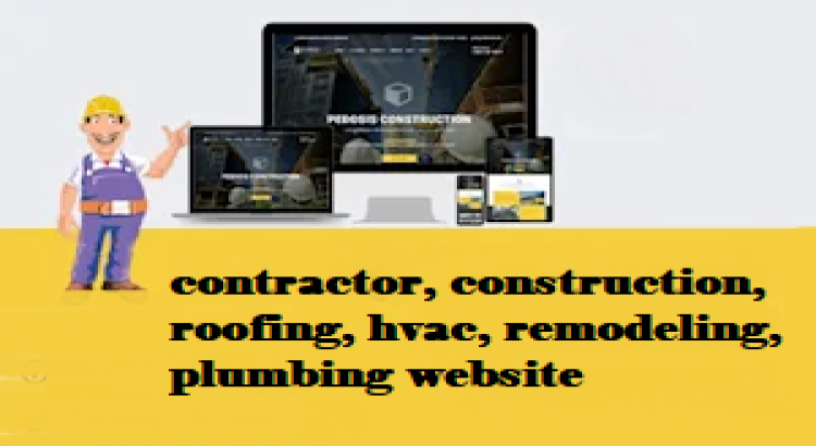 I will create contractor, construction, roofing, hvac, remodeling, plumbing website