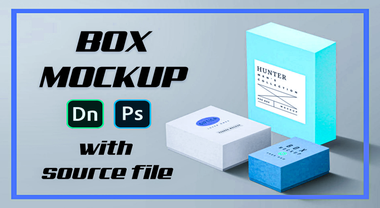 I will design 3d box mockup in adobe photoshop or adobe dimension