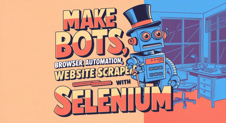 I will make bots, browser automation, and website scrapers with selenium