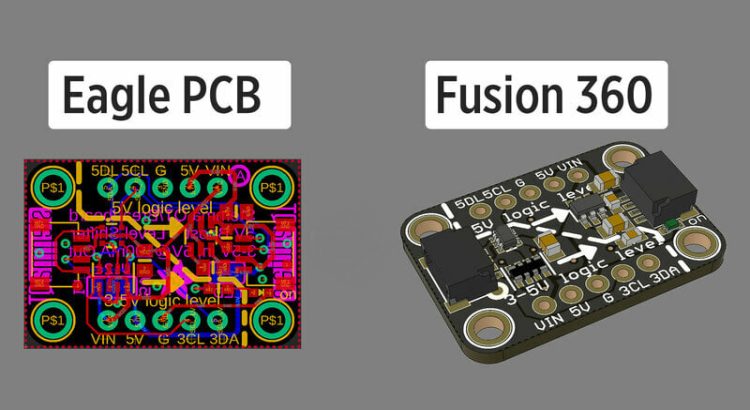 design pcb boards in eagle and fusion360 pcb design softwares