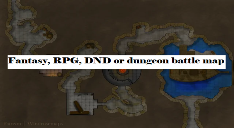 I will make you an amazing fantasy, rpg, dnd or dungeon battle map