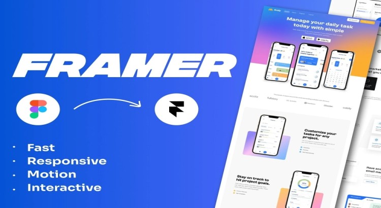 I will develop modern framer website, framer landing page, figma to framer design