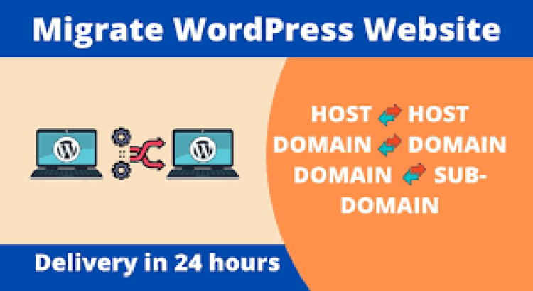 I will migrate your wordpress website to a new host or domain